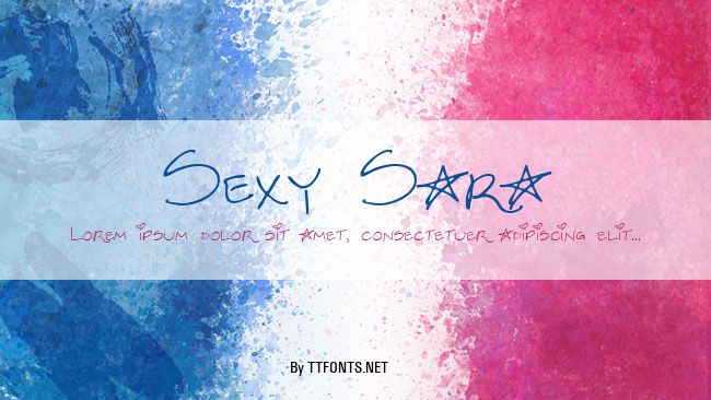 Sexy Sara example